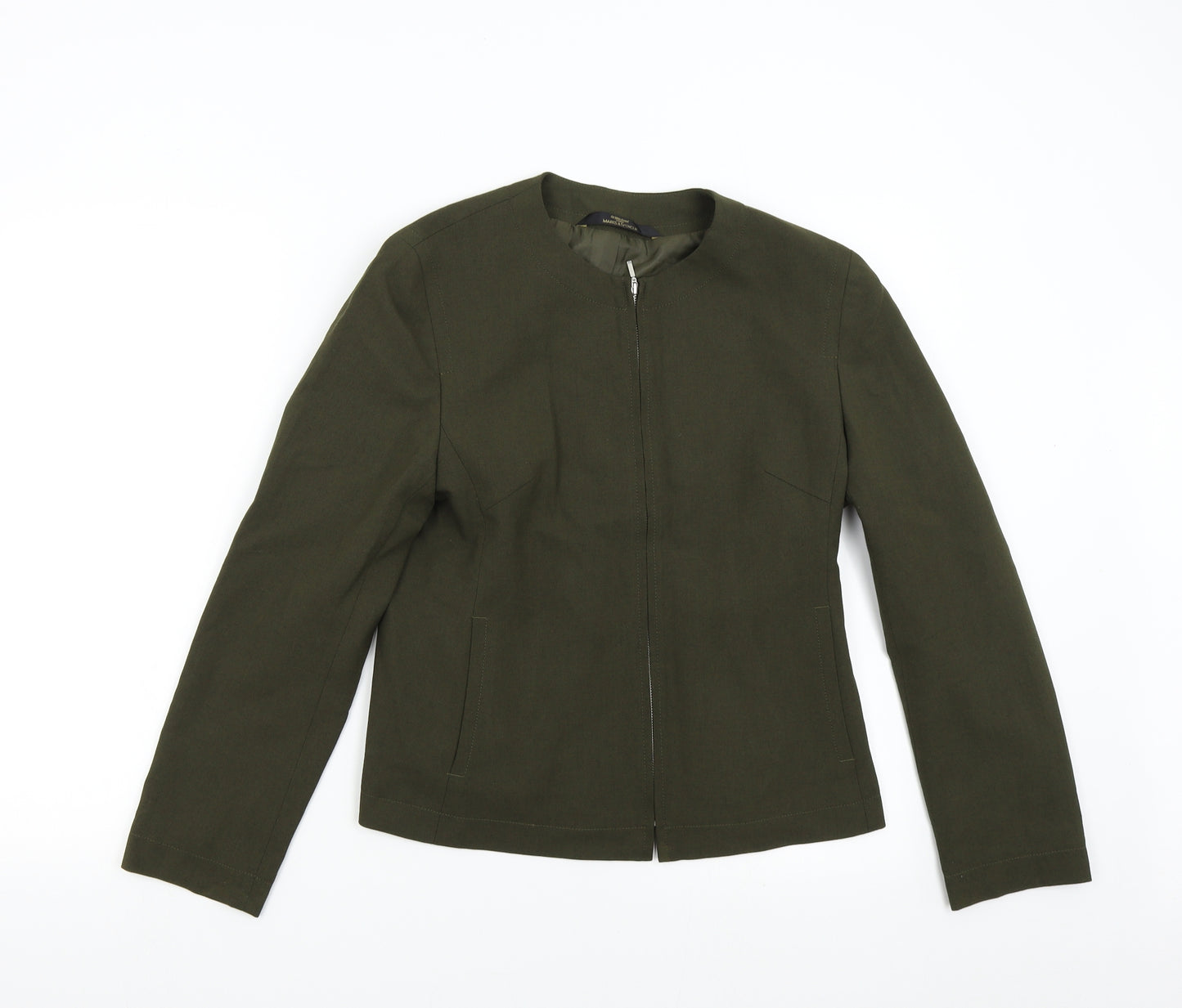 M&S Womens Green   Jacket Blazer Size 10