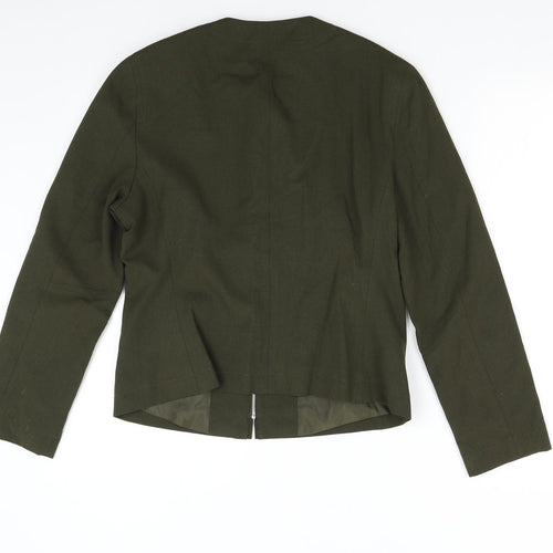 M&S Womens Green   Jacket Blazer Size 10