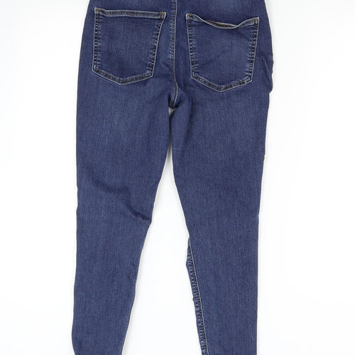 Topshop Womens Blue  Denim Skinny Jeans Size 32 L30 in