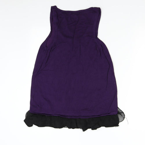 Tsega Womens Purple  Knit Tunic Tank Size M
