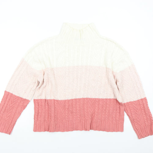 M&S Womens Multicoloured  Knit Pullover Jumper Size M