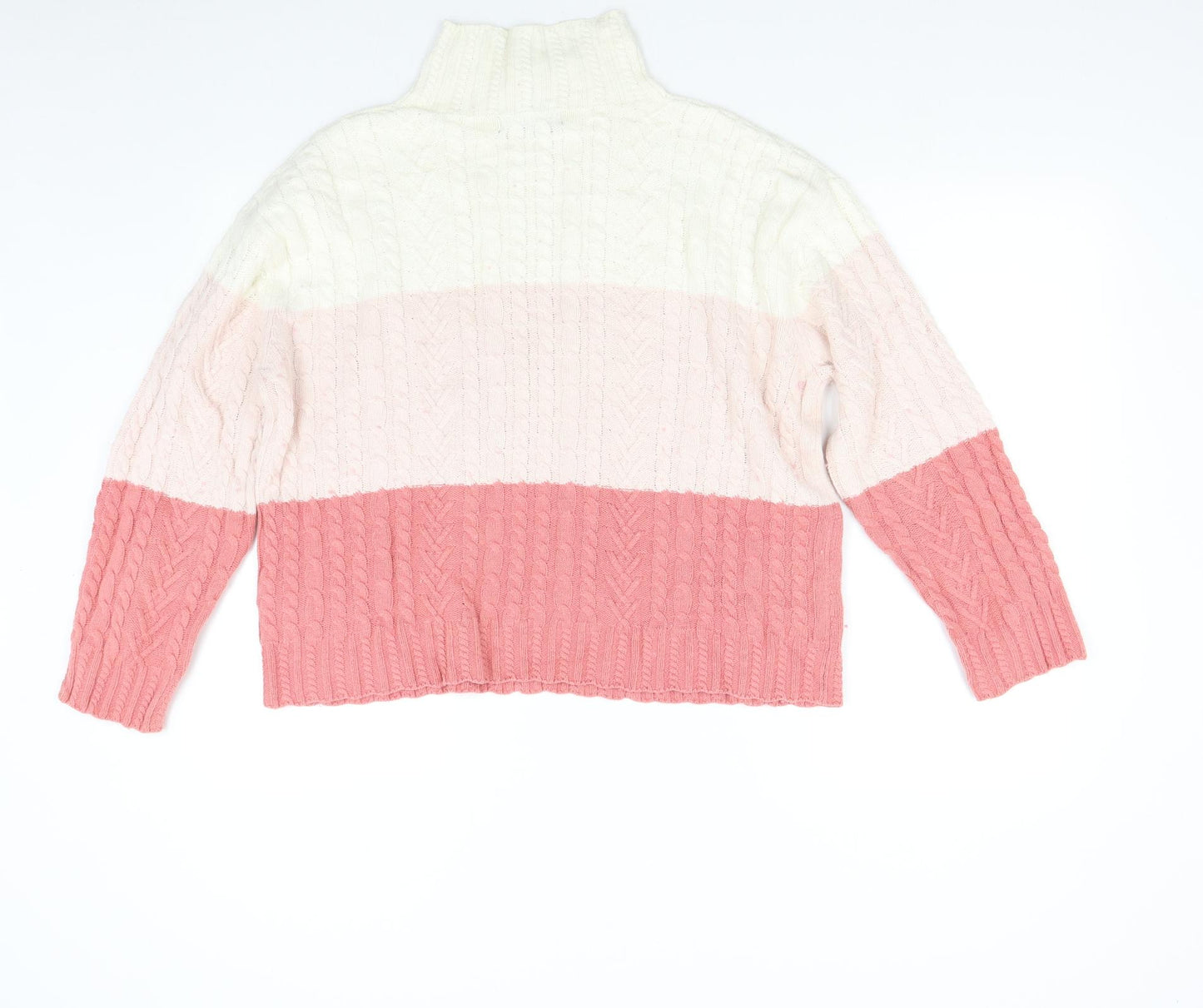 M&S Womens Multicoloured  Knit Pullover Jumper Size M