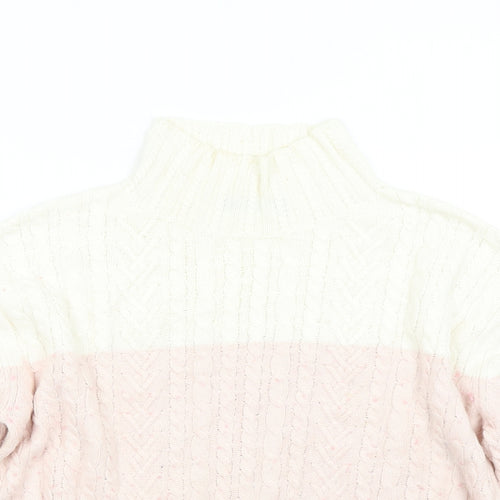 M&S Womens Multicoloured  Knit Pullover Jumper Size M