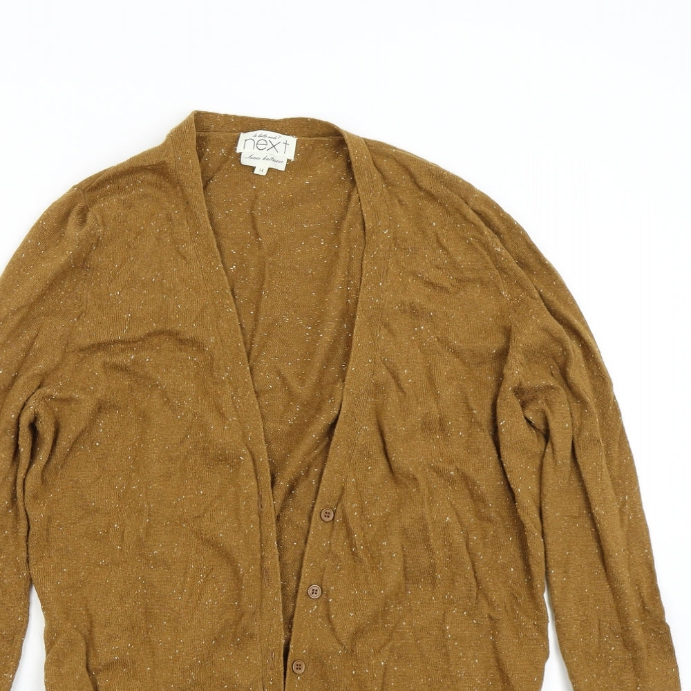 NEXT Womens Brown  Knit Cardigan Jumper Size 14