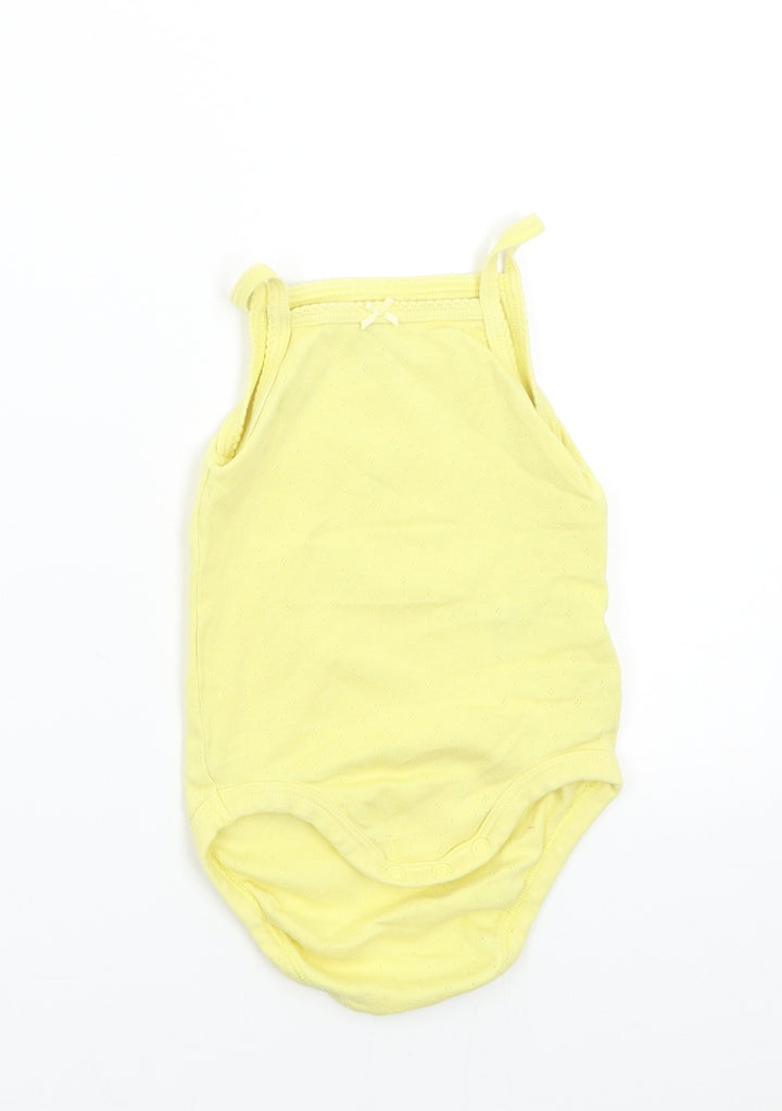 H&M Baby Yellow Babygrow One-Piece Size 3-6 Months - Organic Cotton