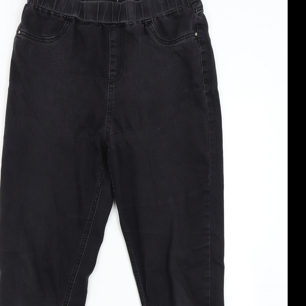 TU Womens Black  Denim Jegging Jeans Size 12 L26 in