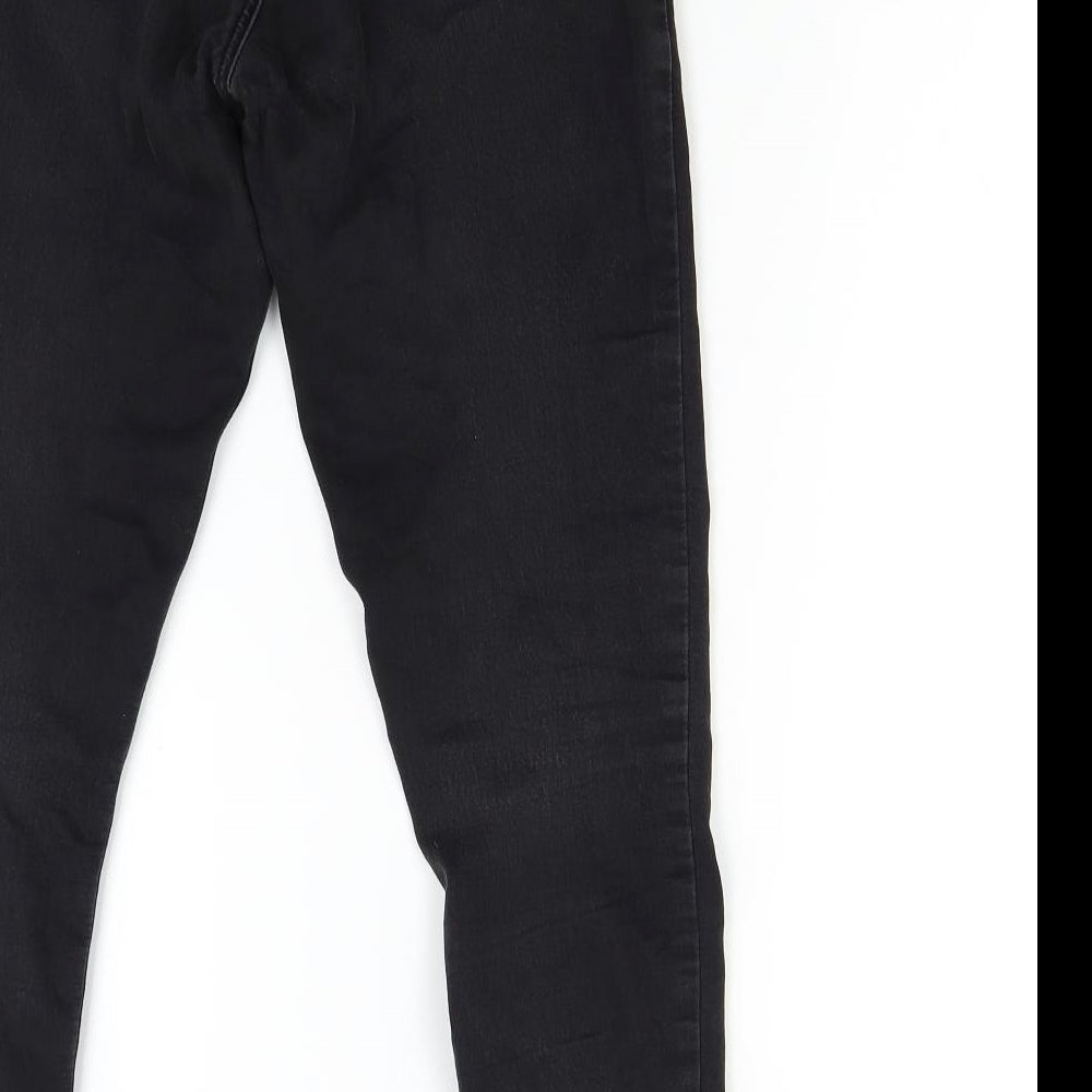 TU Womens Black  Denim Jegging Jeans Size 12 L26 in