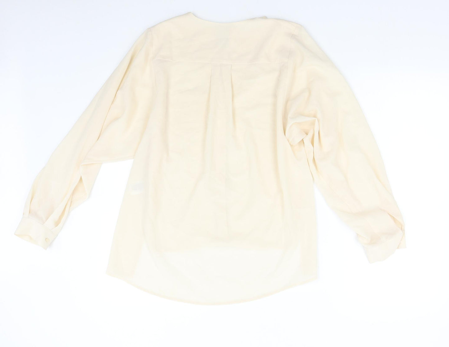 H&M Womens Beige   Basic Blouse Size 8
