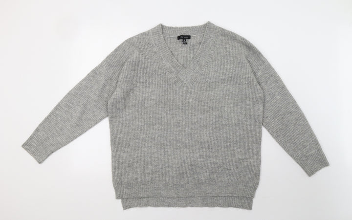 newlook Womens Grey Pullover Sweatshirt Size M