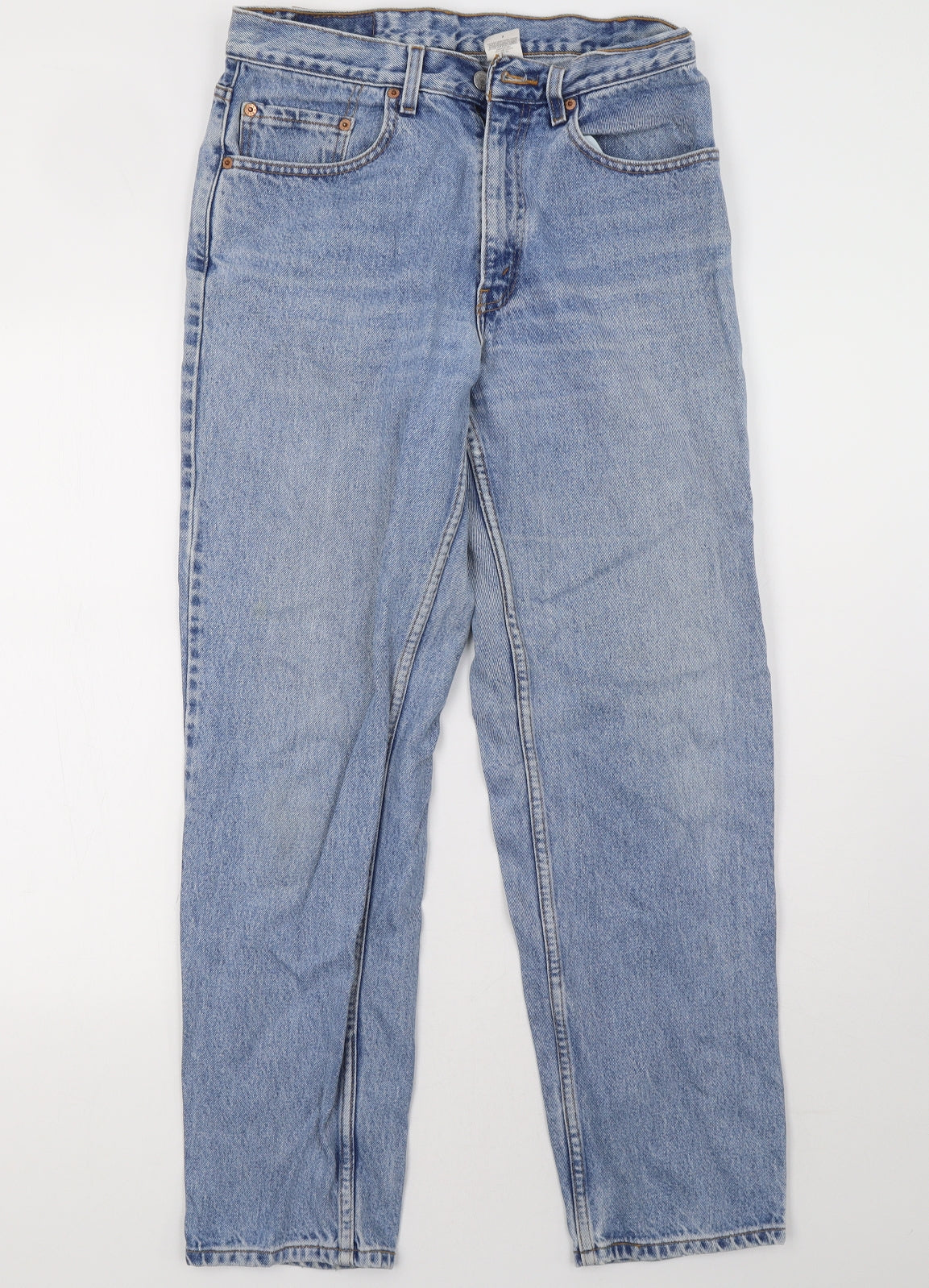 levis Mens Blue  Denim Straight Jeans Size 32 L30 in