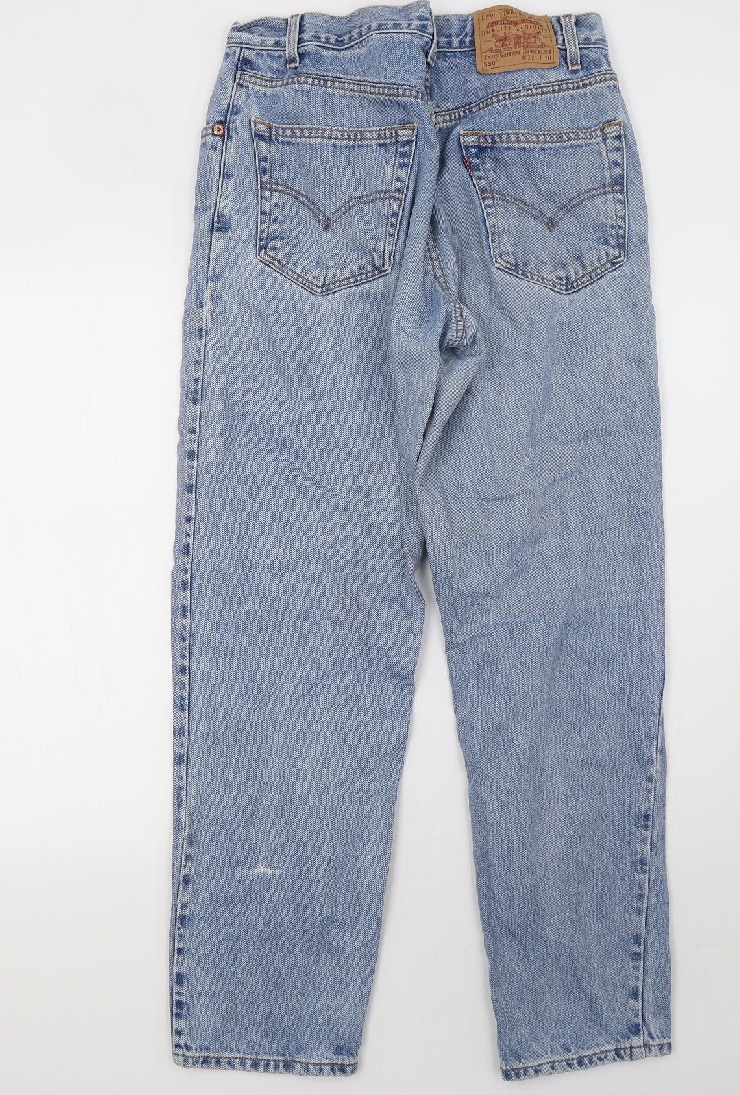 levis Mens Blue  Denim Straight Jeans Size 32 L30 in