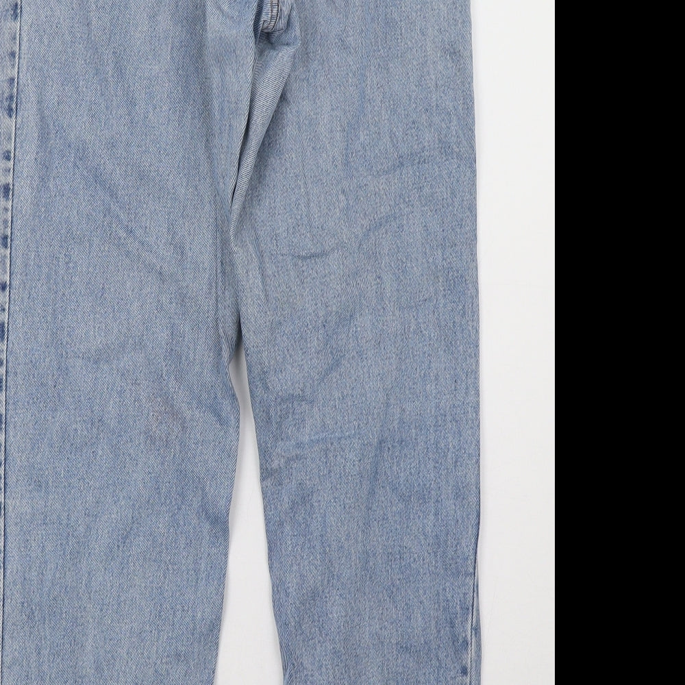 levis Mens Blue  Denim Straight Jeans Size 32 L30 in