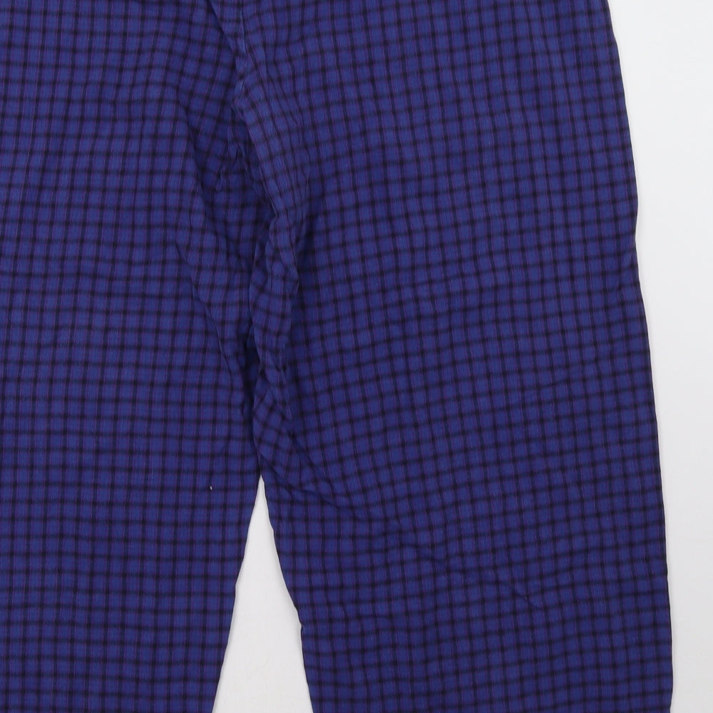 Marks and Spencer Womens Pink Check   Pyjama Pants Size 22  - Cropped