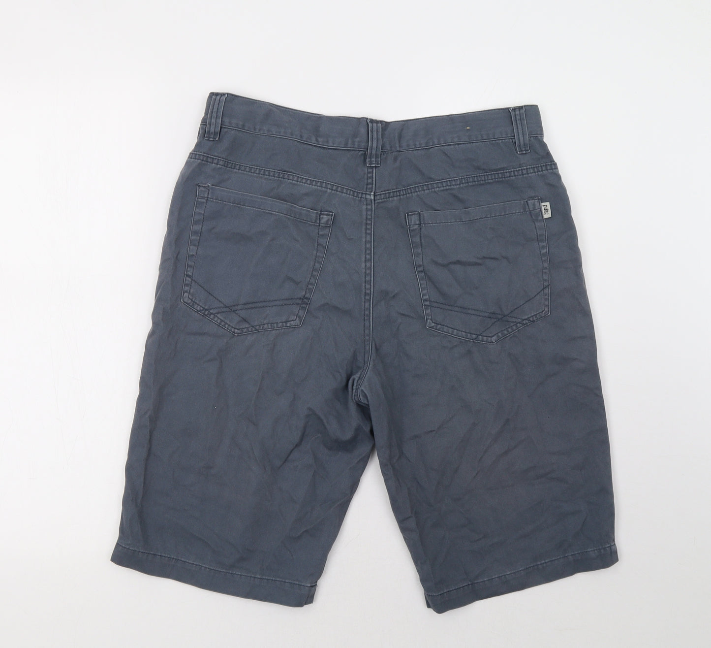 PD&C Mens Grey   Chino Shorts Size 34