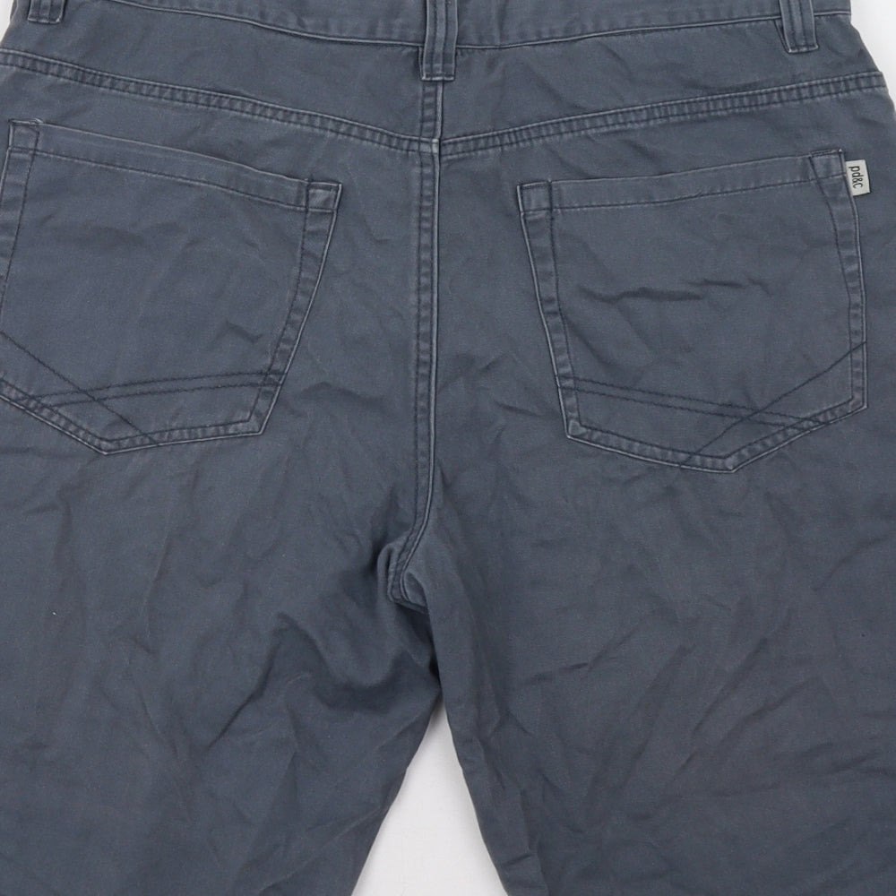 PD&C Mens Grey   Chino Shorts Size 34