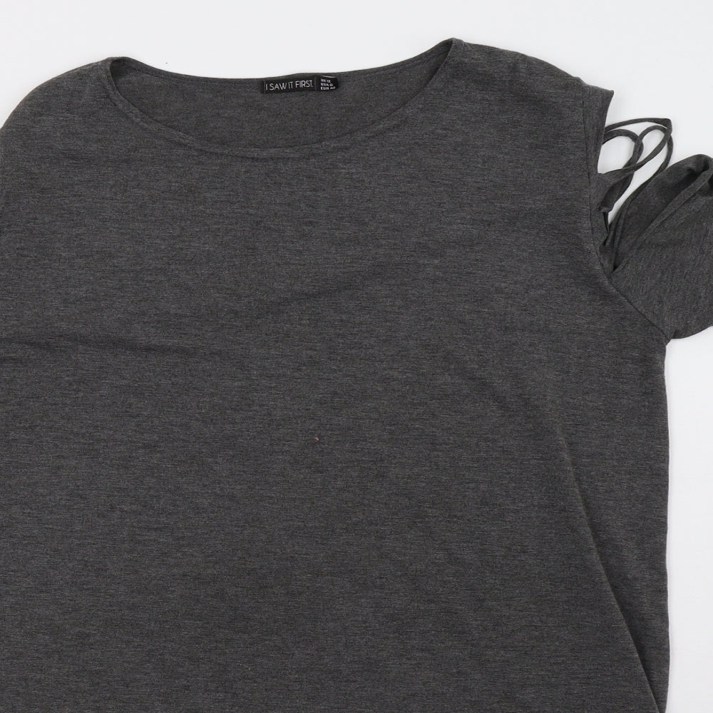 I SAW IT FIRST Womens Grey   T-Shirt Dress  Size 12