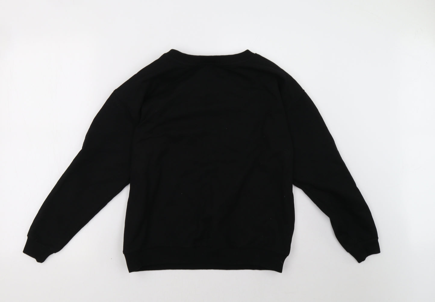 poor moi Womens Black   Pullover Sweatshirt Size 10