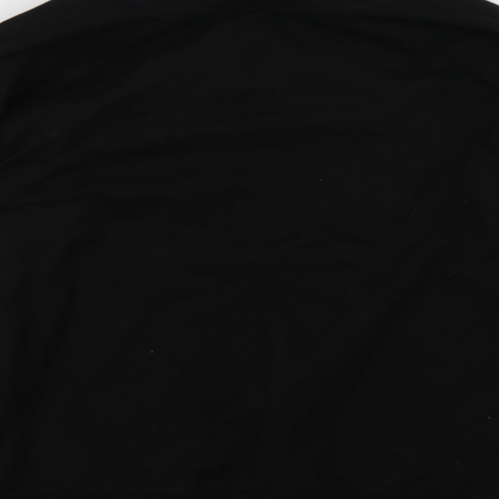 poor moi Womens Black   Pullover Sweatshirt Size 10
