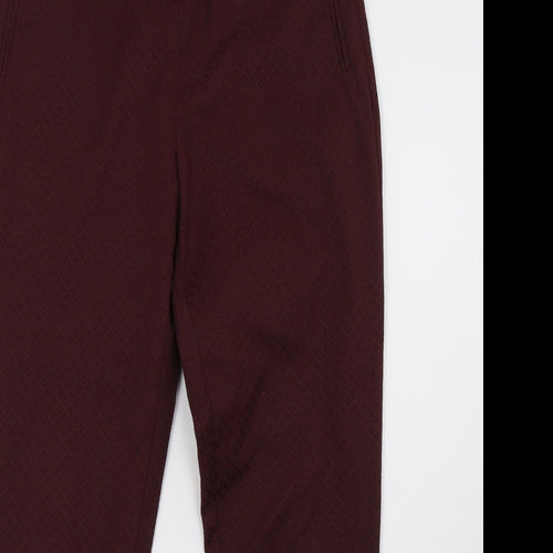 Oasis Womens Red   Trousers  Size 10 L28 in