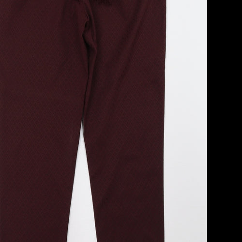 Oasis Womens Red   Trousers  Size 10 L28 in