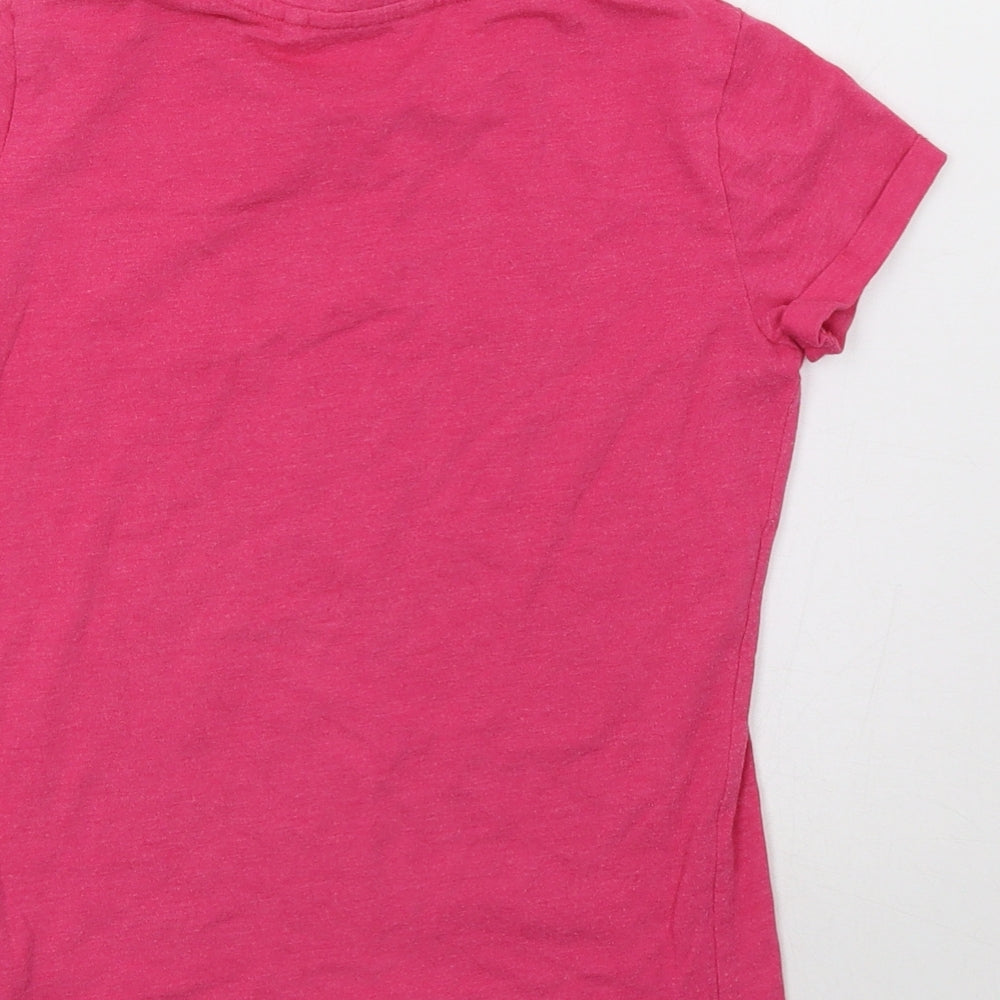 SoulCal&Co Girls Pink   Basic T-Shirt Size 9-10 Years