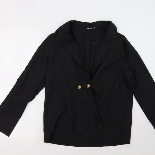 Boohoo Womens Black   Jacket  Size 8
