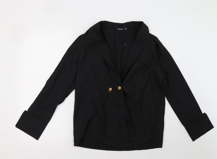 Boohoo Womens Black   Jacket  Size 8