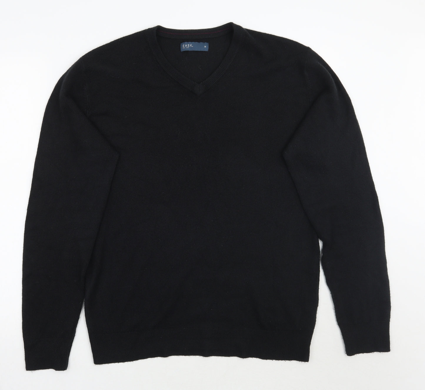 Easy Mens Black   Pullover Jumper Size M