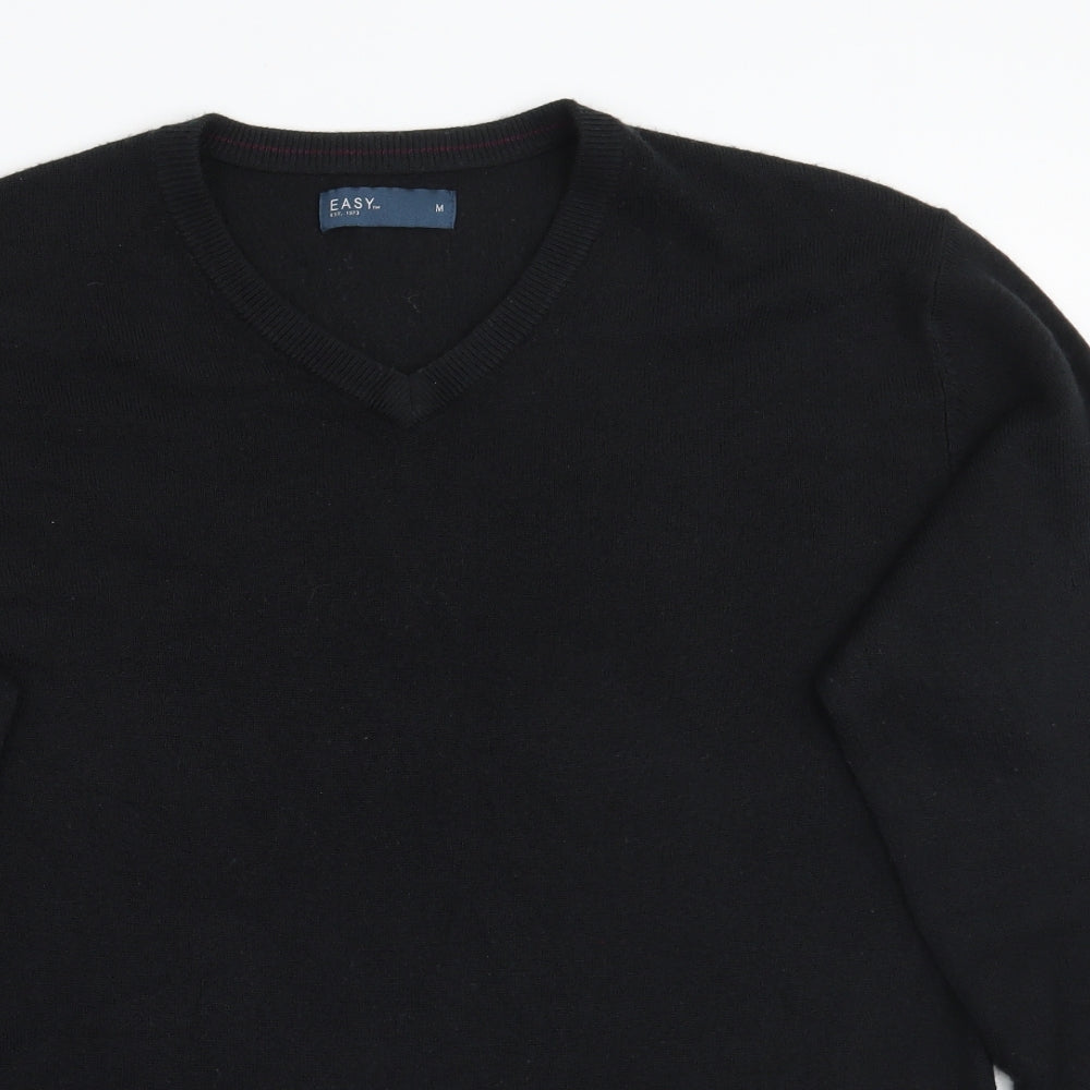 Easy Mens Black   Pullover Jumper Size M