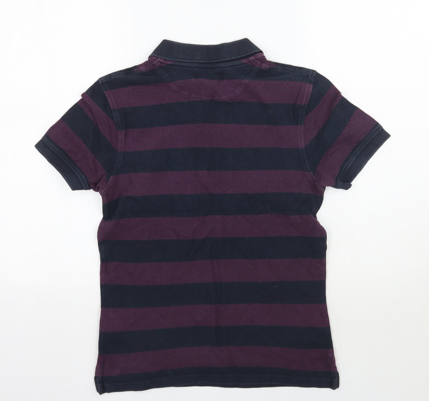 Lyle & Scott Mens Purple Striped   Polo Size S
