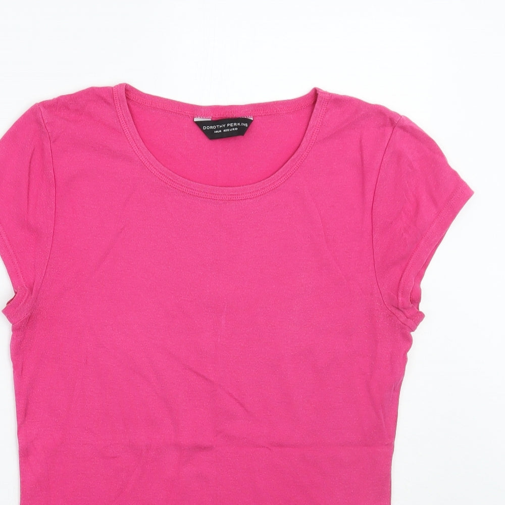 Dorothy Perkins Womens Pink   Basic T-Shirt Size 14
