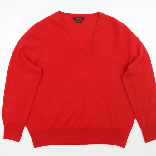 Marks and Spencer Womens Red   Pullover Jumper Size 22