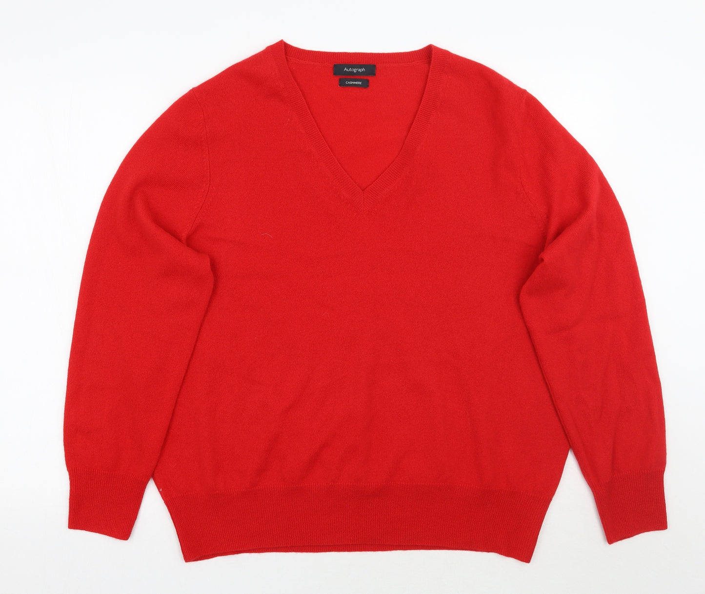 Marks and Spencer Womens Red   Pullover Jumper Size 22