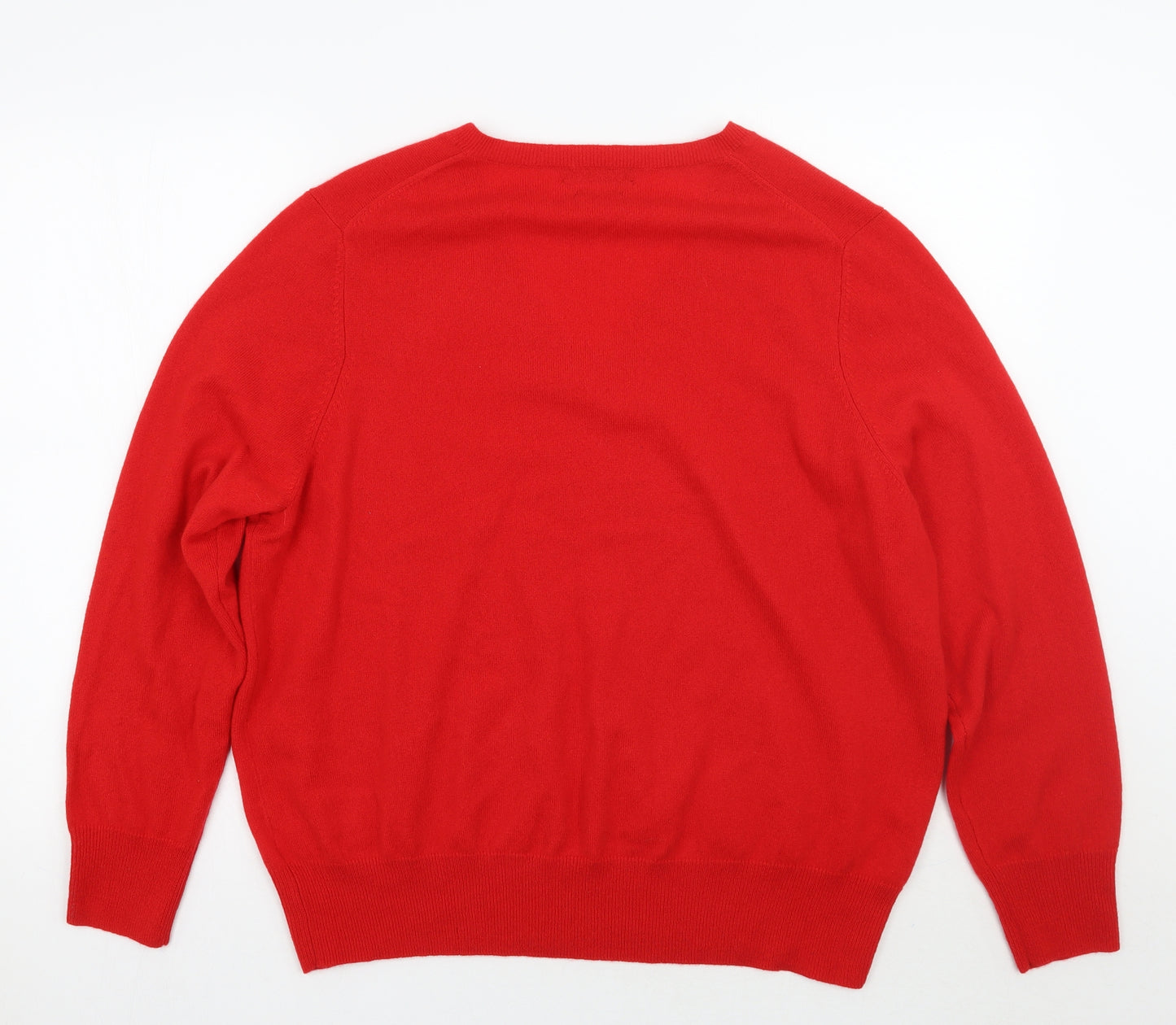 Marks and Spencer Womens Red   Pullover Jumper Size 22