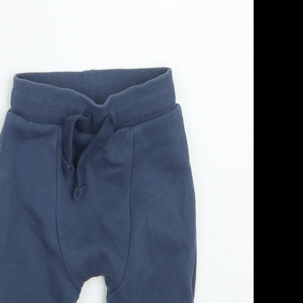 F&F Boys Blue   Sweatpants Trousers Size 3-6 Months