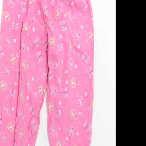 Mothercare Girls Pink Floral  Sweatpants Trousers Size 2 Years