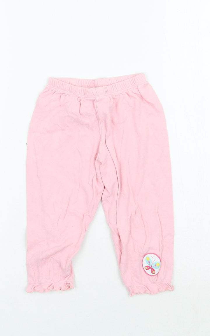 Mothercare Girls Pink Sweatpants Trousers Size 2 Years