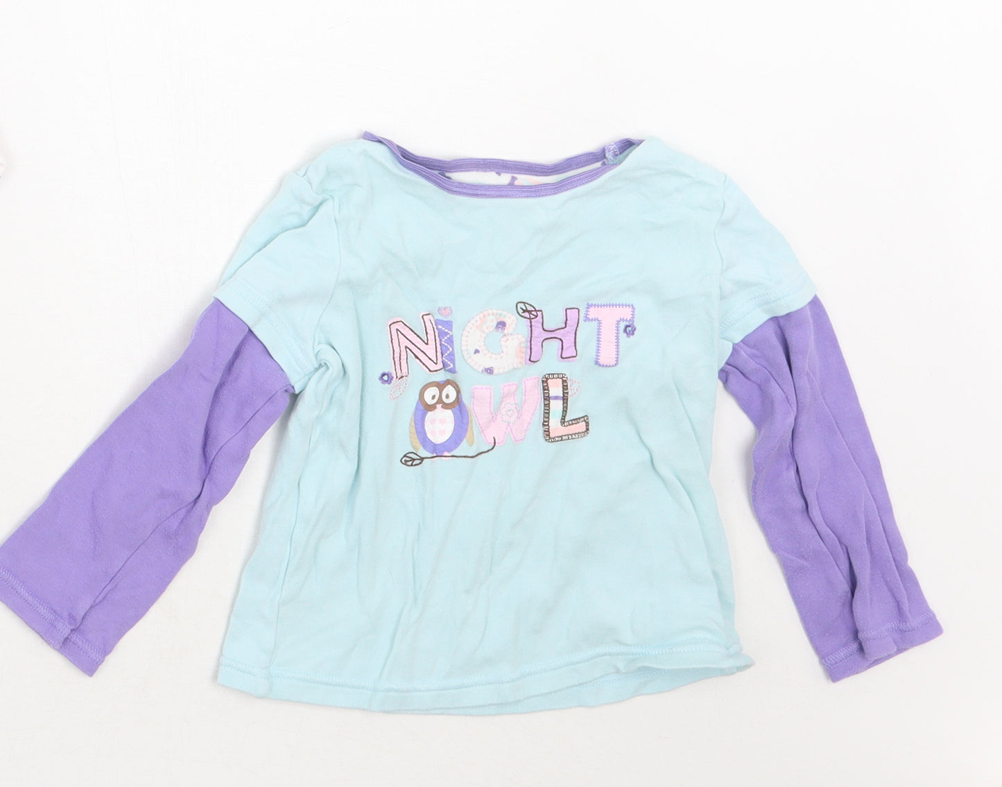 Mothercare Girls Purple   Basic T-Shirt Size 2 Years