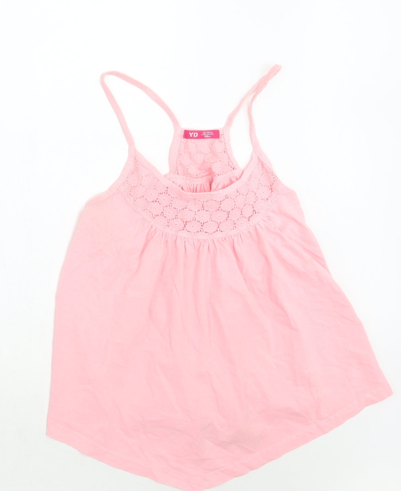 Young Dimension Girls Pink   Basic Tank Size 12 Years