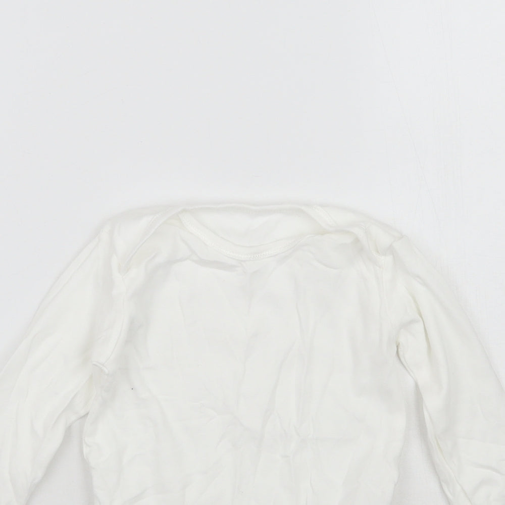 Mothercare Baby White   Babygrow One-Piece Size 36 Months