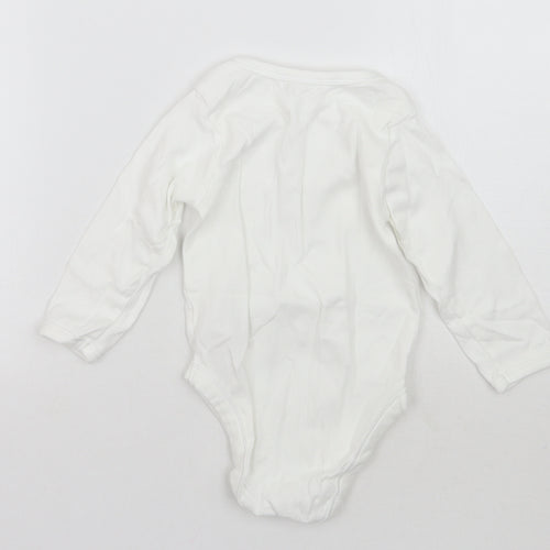 Mothercare Girls White   Babygrow One-Piece Size 18-24 Months