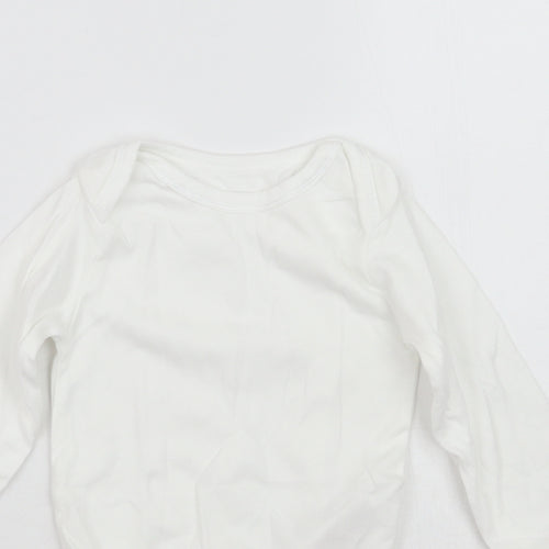 Mothercare Girls White   Babygrow One-Piece Size 18-24 Months