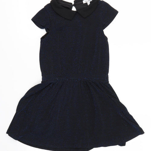 MISS LIBERTO Girls Blue   A-Line  Size 8 Years