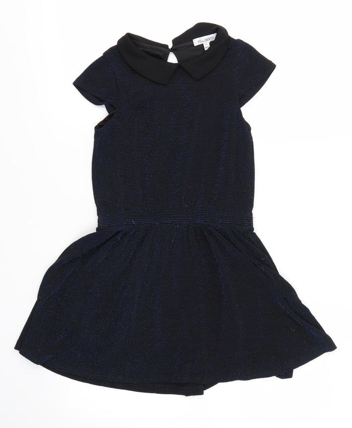 MISS LIBERTO Girls Blue   A-Line  Size 8 Years