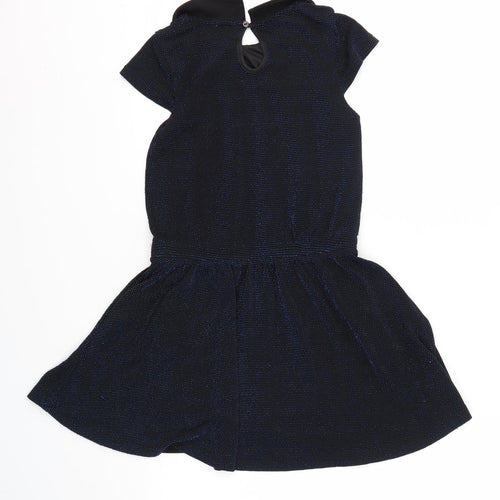 MISS LIBERTO Girls Blue   A-Line  Size 8 Years