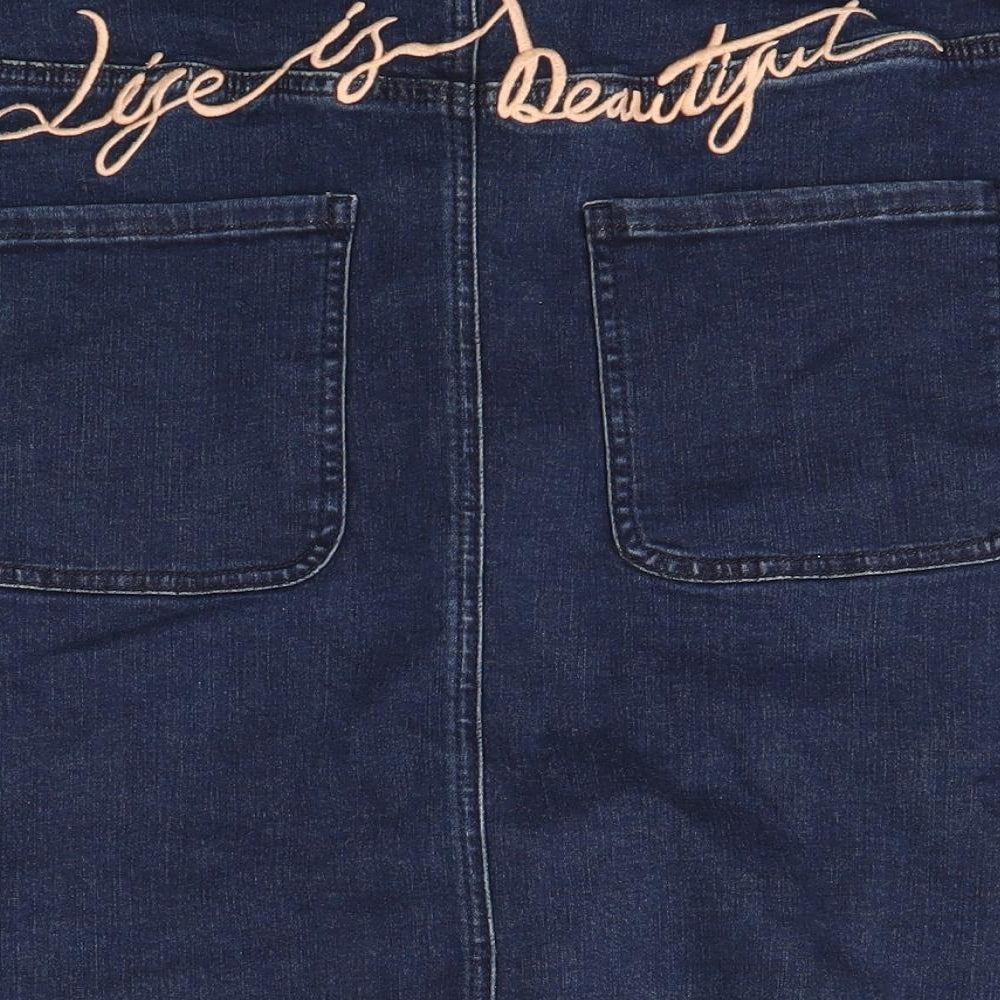River Island Womens Blue   A-Line Skirt Size 18