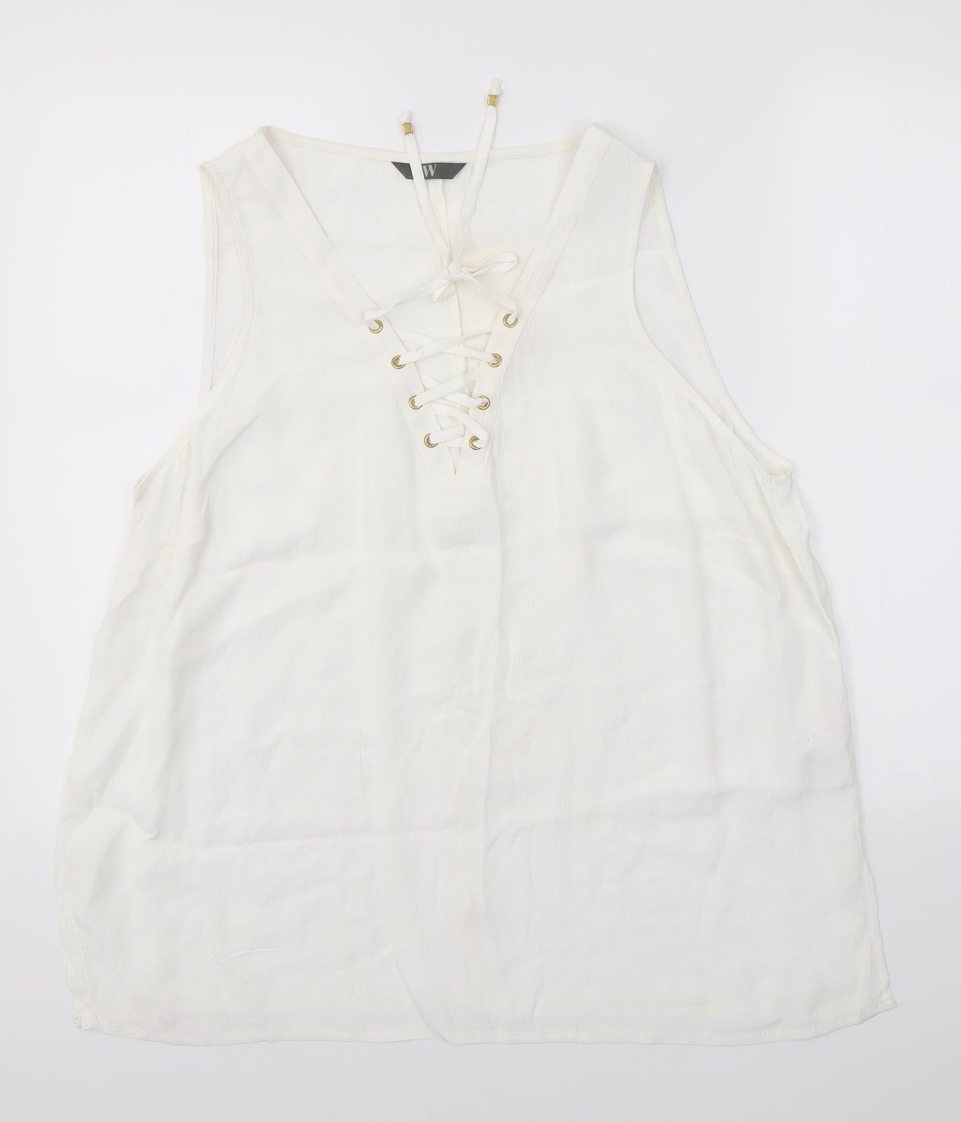 BHS Womens Ivory   Basic Blouse Size 18