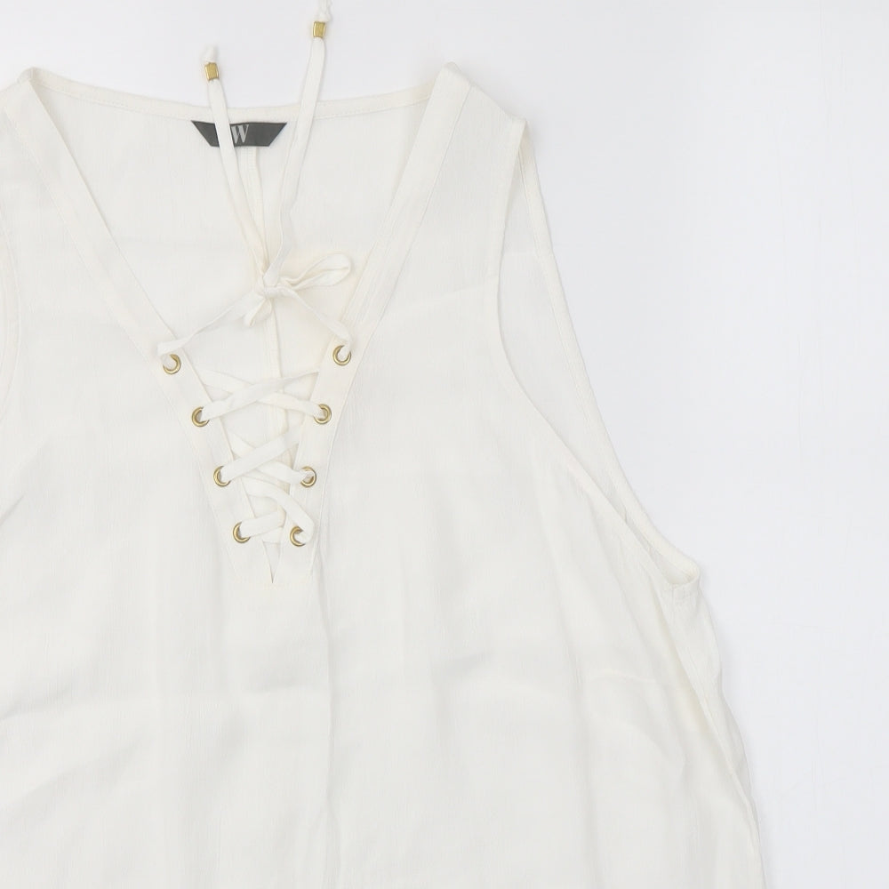 BHS Womens Ivory   Basic Blouse Size 18