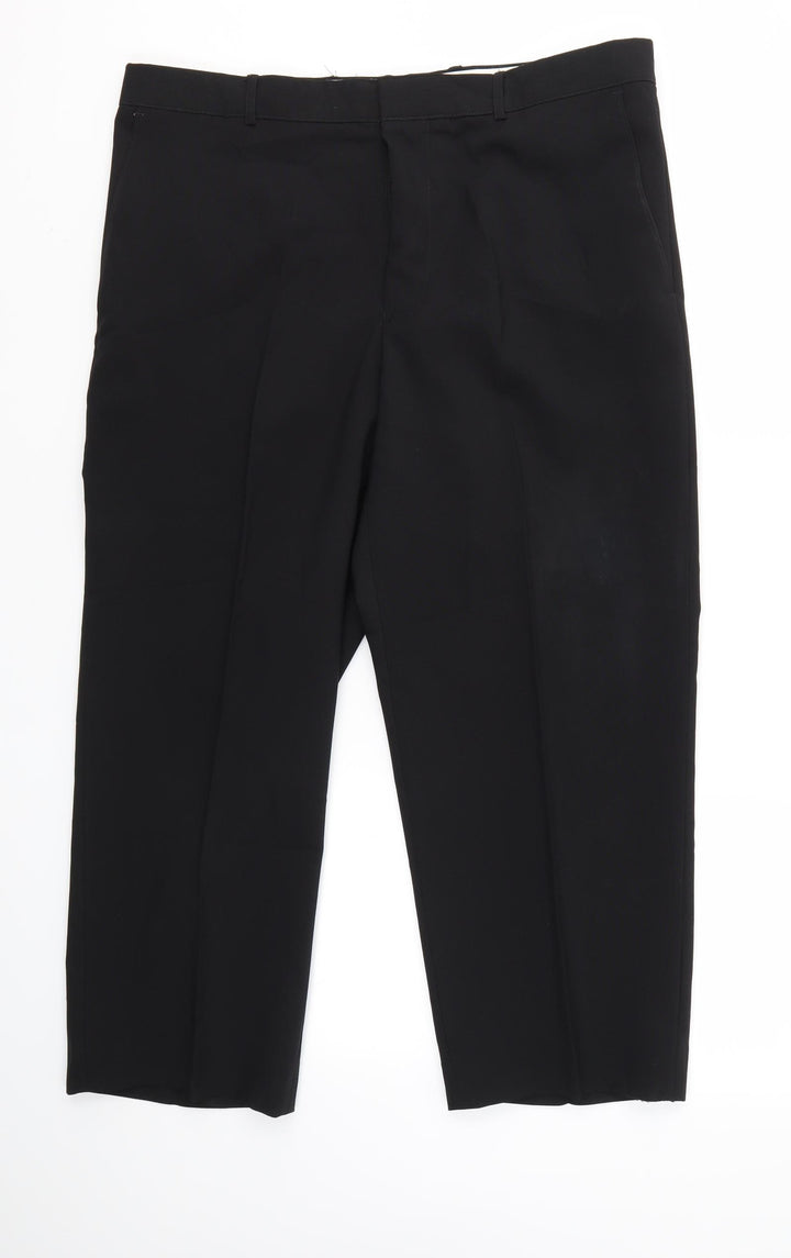 TU Mens Black Dress Pants Trousers Size 36 in L24 in - Short