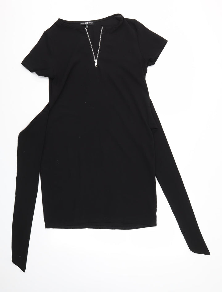 Daisy Street Womens Black Shirt Dress Size 8